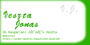 veszta jonas business card